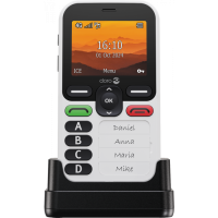 Doro Leva X10 - 4G met 4 voorkeuze toetsen | zwart-wit (V)
